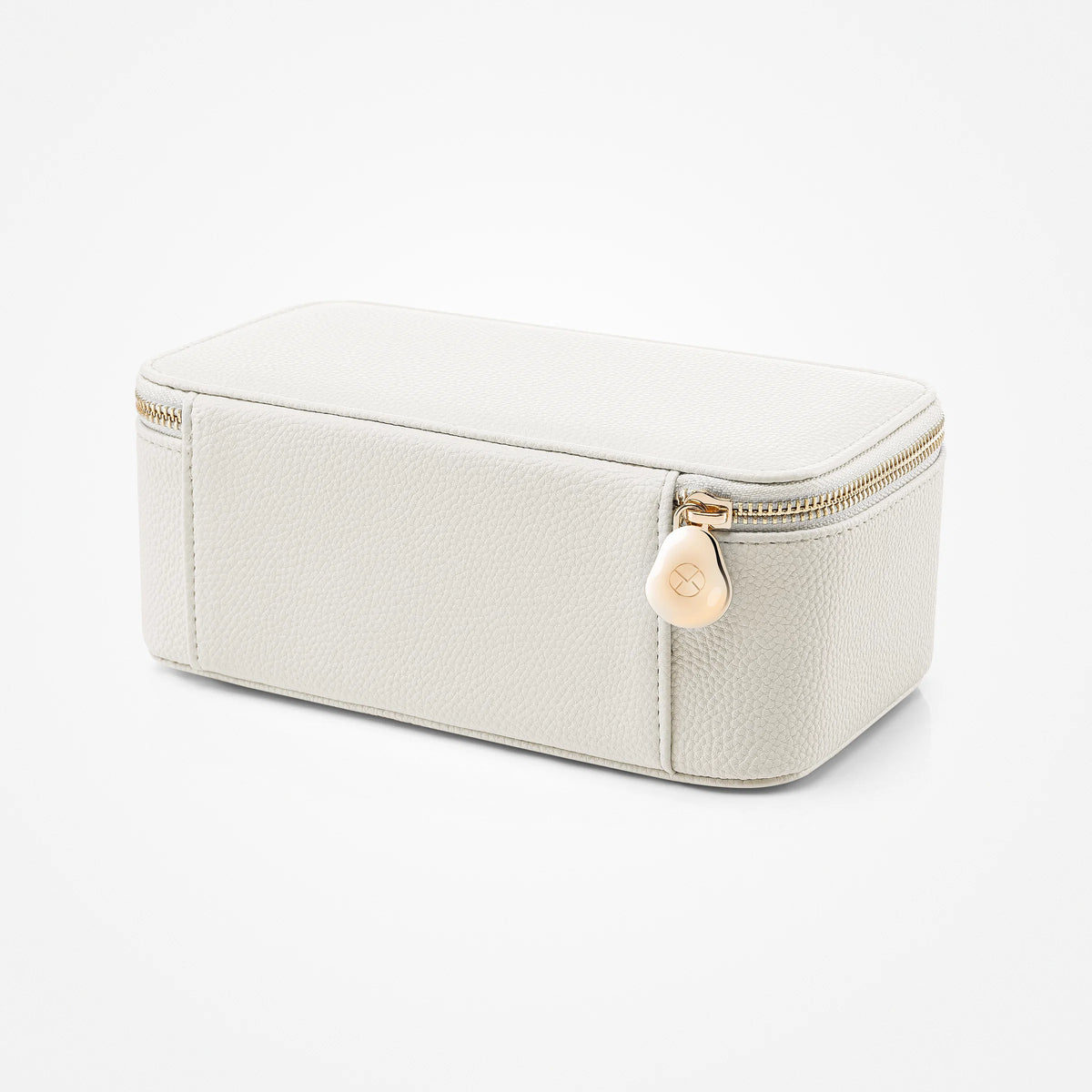 Organizator Elegant Alb Vlando din Piele PU pentru Bijuterii