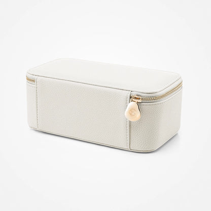 Organizator Elegant Alb Vlando din Piele PU pentru Bijuterii