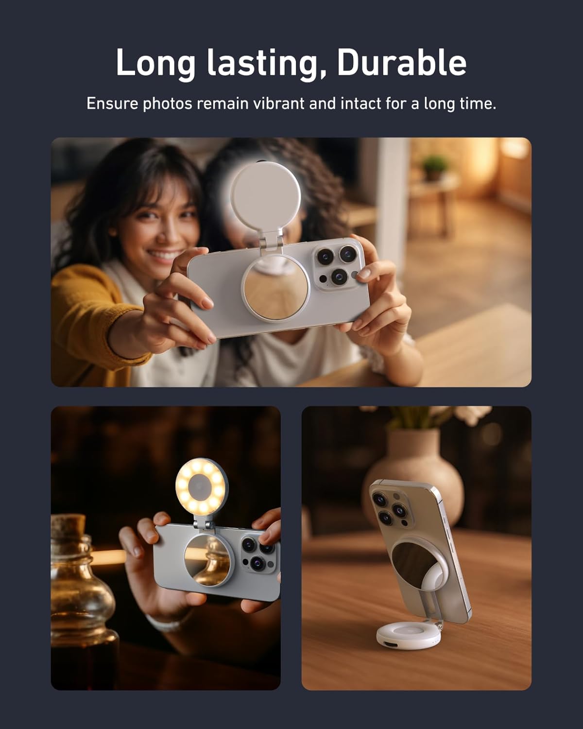 TELESIN Fun Shot Mâner magnetic pentru aparatul foto al telefonului, în stil DSLR, cu declanșator