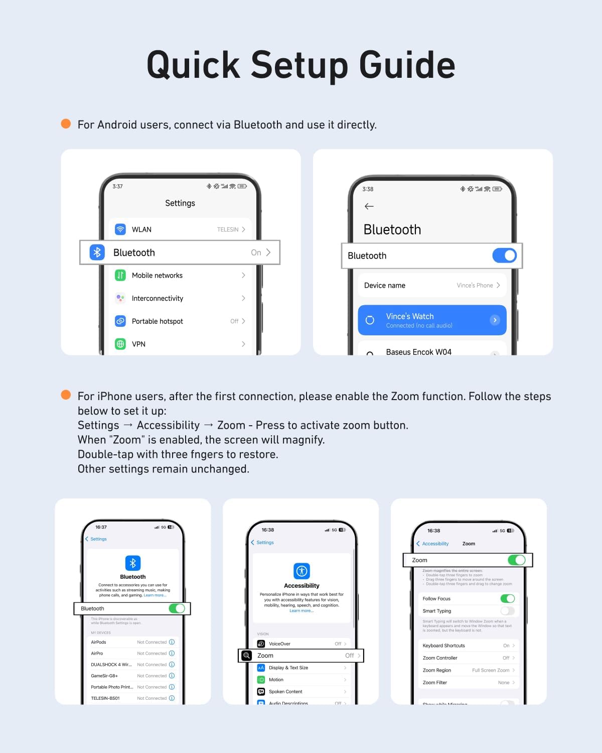 TELESIN Fun Shot Mâner magnetic pentru aparatul foto al telefonului, în stil DSLR, cu declanșator