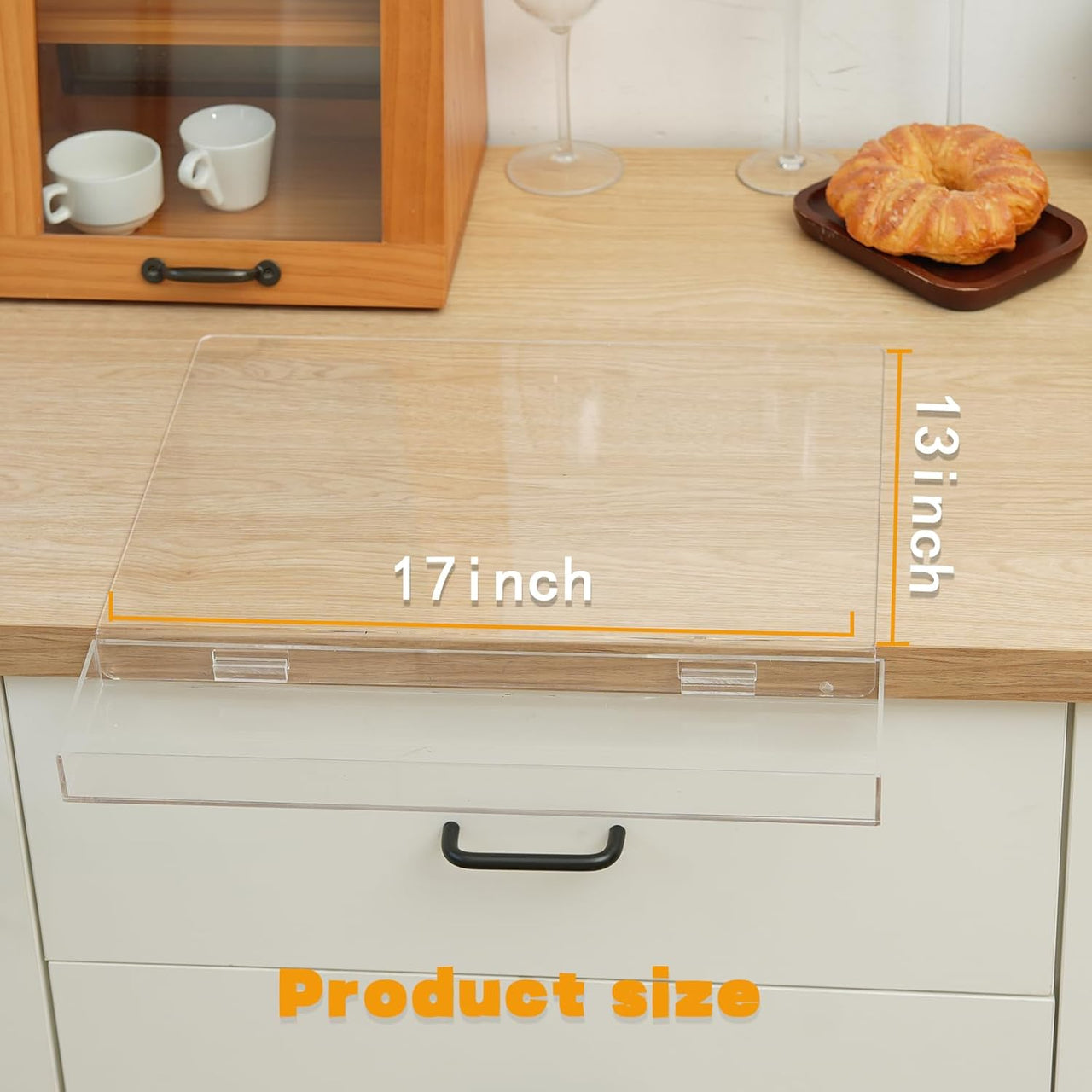 KOPAC™ Tocator din acril cu recipient pentru deseuri si blat