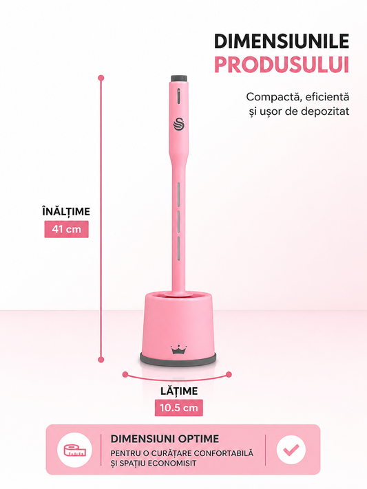 Kopac™ Perie de toaleta PRO cu dozator de detergent cu suport