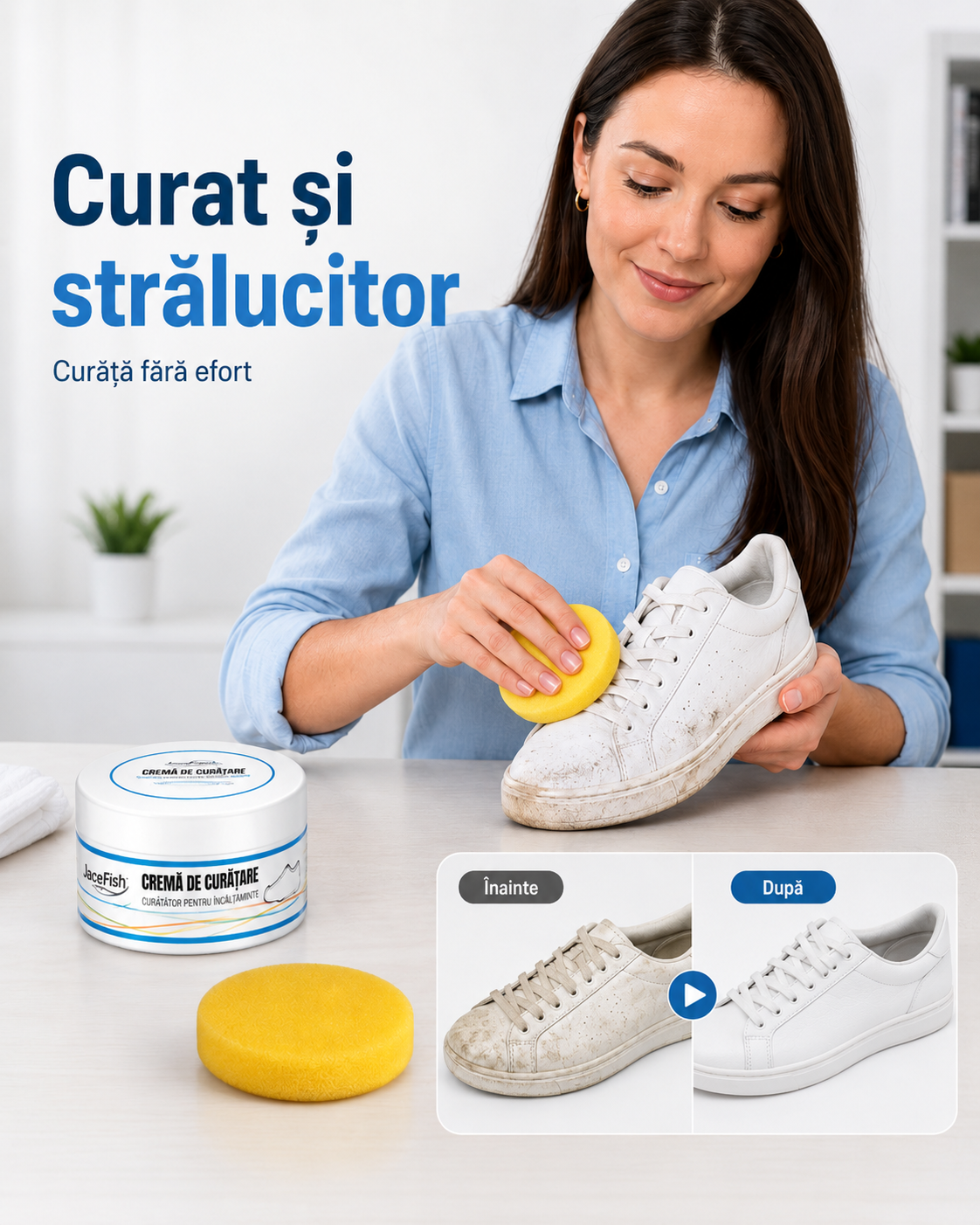 Singura Cremă Autentică Pentru Albirea Pantofilor Din România OFERTA 1+1