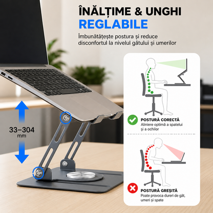 Kopac™ Suport laptop , Rotire 360° 