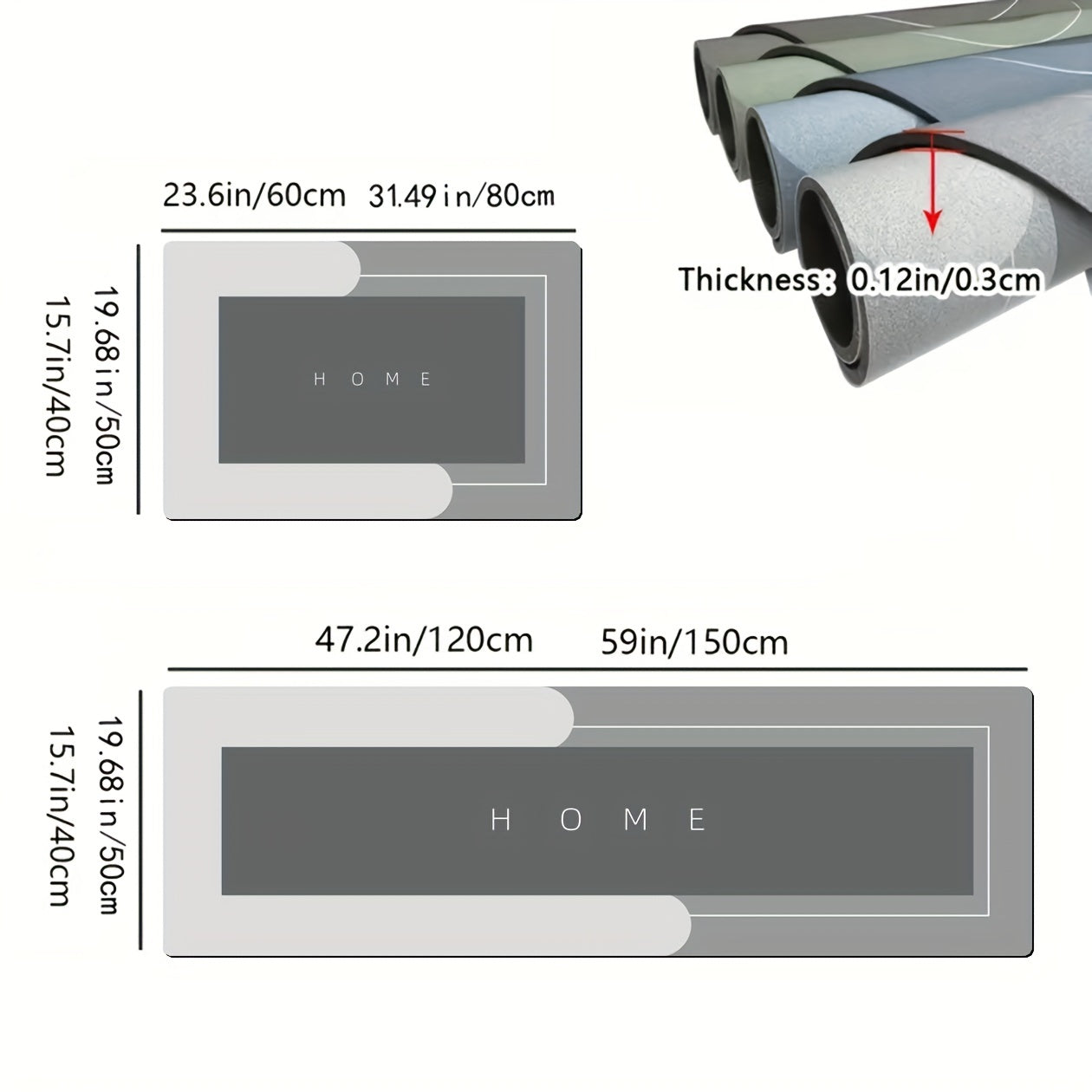 Kopac™ Covoras Super Absorbant Pentru Bucatarie/baie cu Uscare Rapida