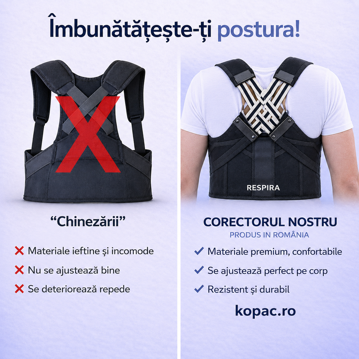 Corector de postură original MEIION FormeUp 