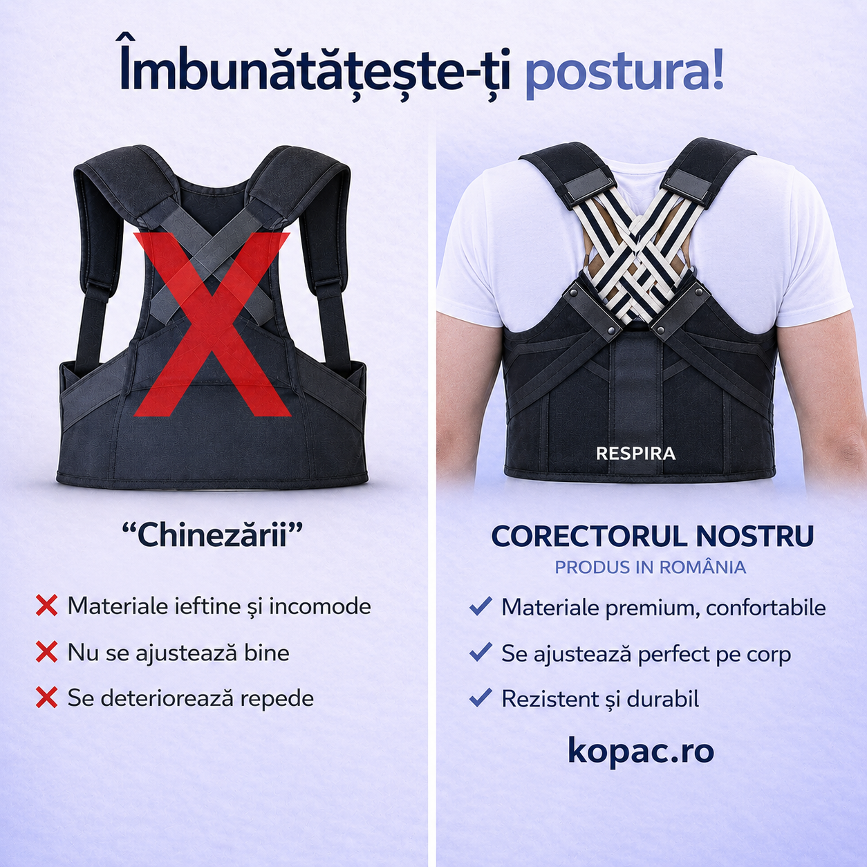 Corector de postură original MEIION FormeUp 
