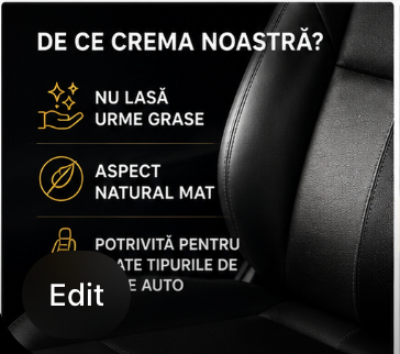 Cremă Premium pentru Piele Auto
