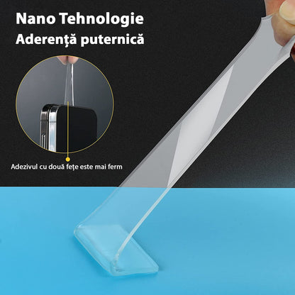 Kopac™ Banda dublu adeziva rezistenta la apa, siliconica, transparenta, latime 3 cm, lungime 3 metri