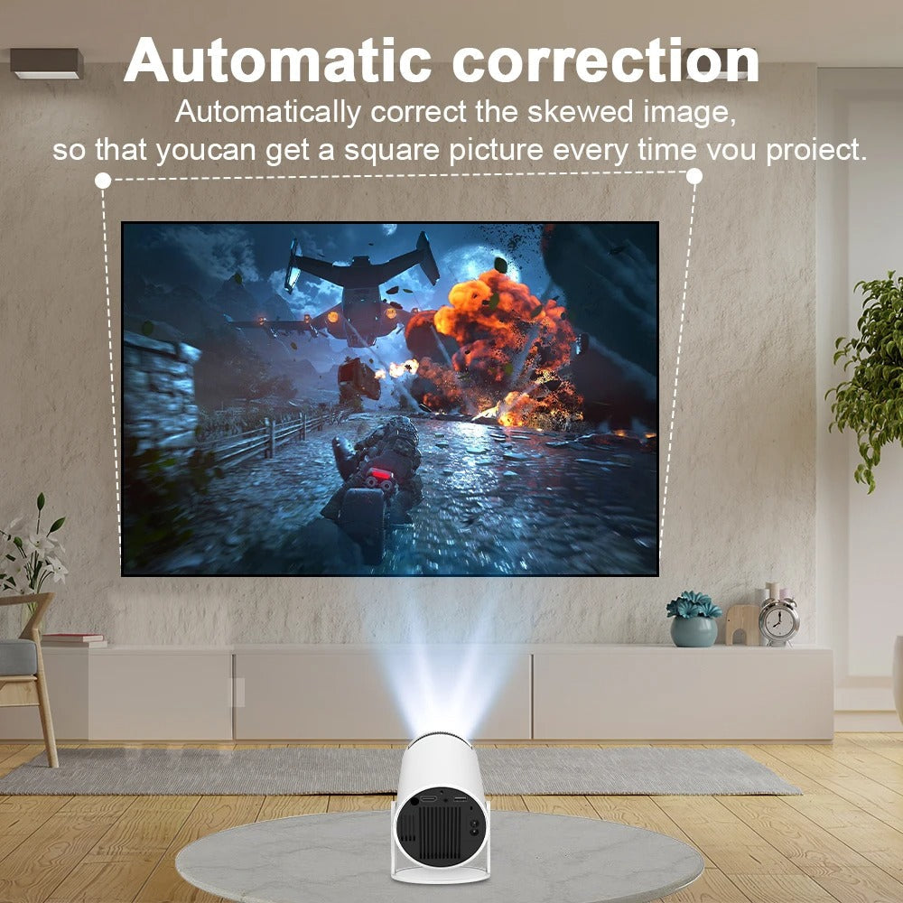 Kopac™ ORIGINAL Video Proiector Portabil Smart 4K Ultra HDWiFi6, Autofocus + 2 ANI GARANTIE